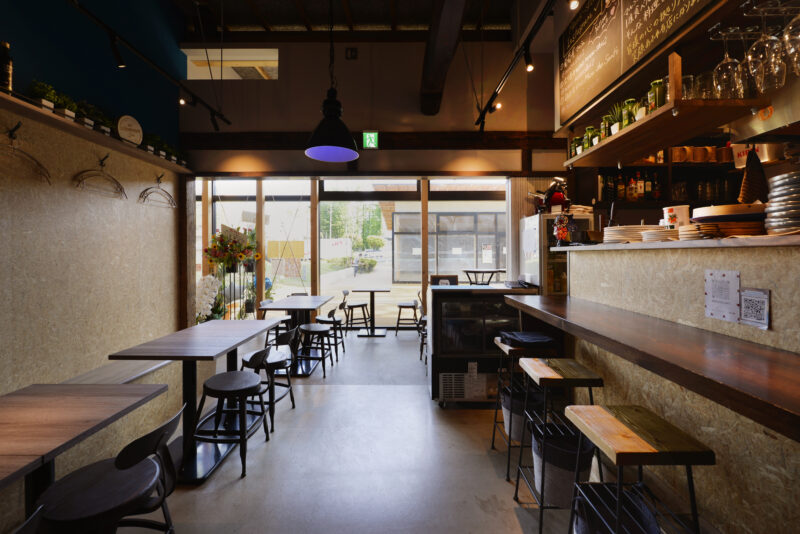 日当たりのいい店内